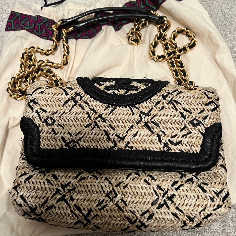 Tory Burch Fleming Straw Bag